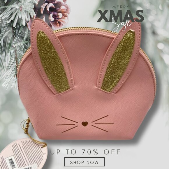 Too Faced Handbags - Too Faced Bunny makeup pouch Pink